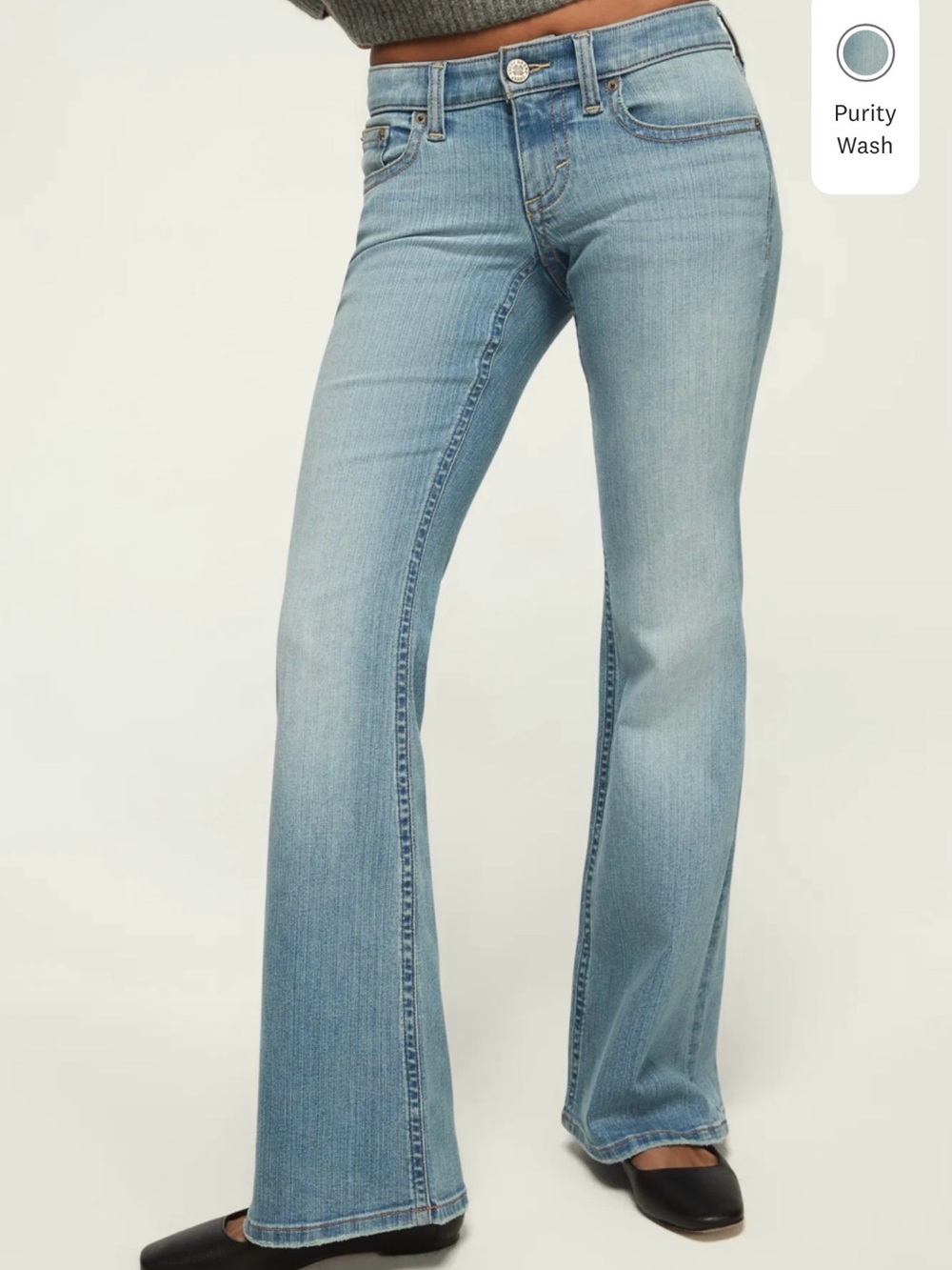 Lucky Brand Light Blue Flare Jeans - Purity Wash